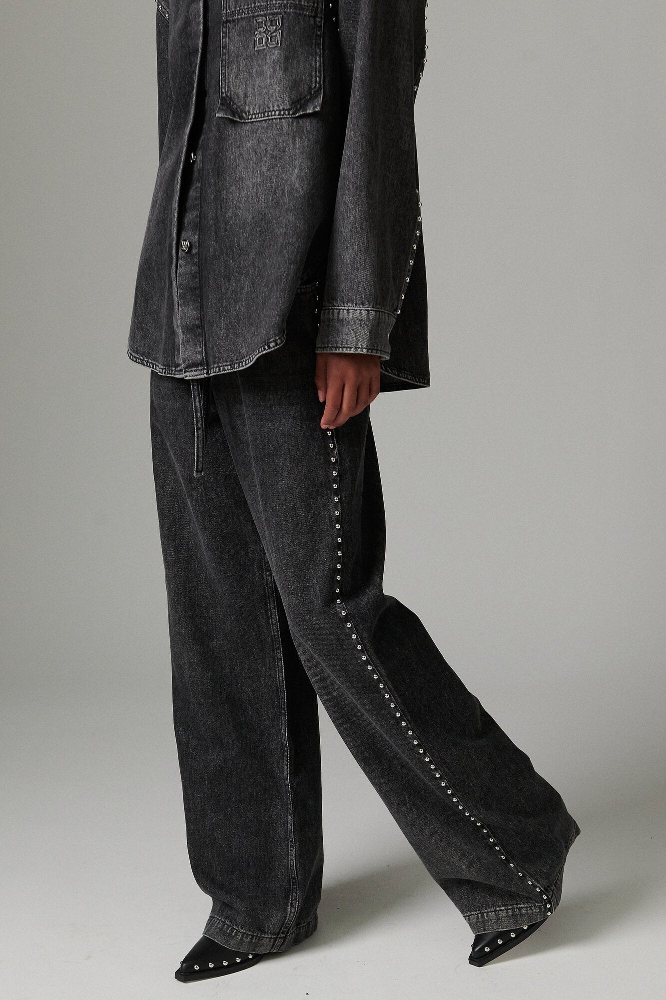 Elijah Embellished jeans - sort